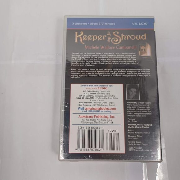 Vintage Keeper Of The Shroud Audiobook -3 Cassette Tapes Set NEW SEALED - Picture 2 of 10